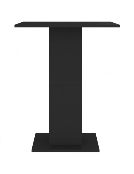 Tavolo da Bistrot Nero 60x60x75 cm in Legno Multistrato
