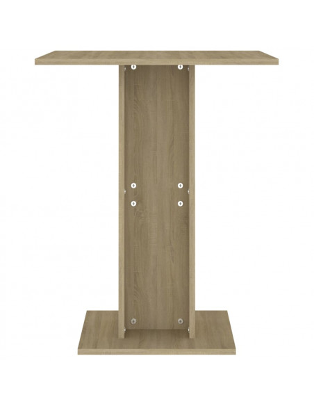 Tavolo da Bistrot Rovere Sonoma 60x60x75 cm Legno Multistrato