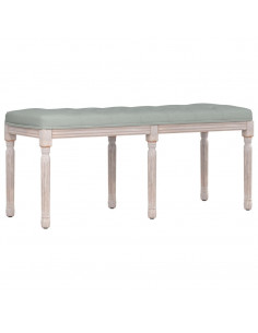 Panca Grigio Chiaro 110x40x49 cm in Velluto 2