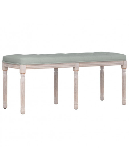 Panca Grigio Chiaro 110x40x49 cm in Velluto