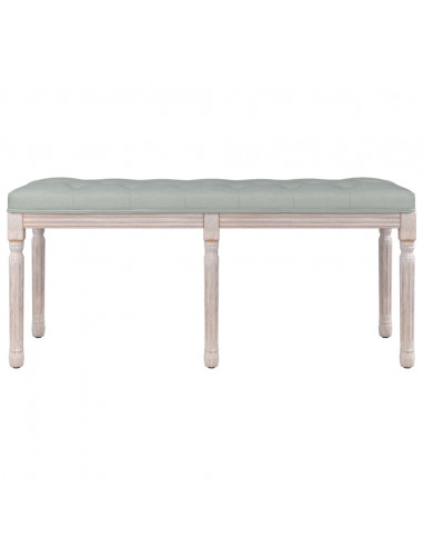 Panca Grigio Chiaro 110x40x49 cm in Velluto