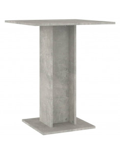 Tavolo da Bistrot Grigio Cemento 60x60x75 cm Legno Multistrato 2