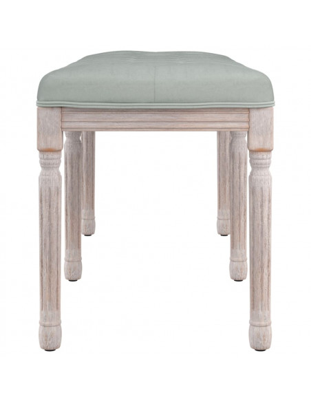 Panca Grigio Chiaro 110x40x49 cm in Velluto