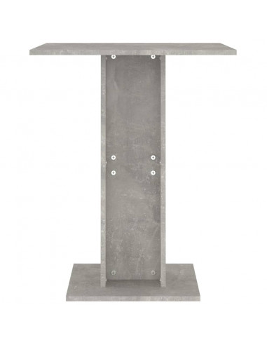 Tavolo da Bistrot Grigio Cemento 60x60x75 cm Legno Multistrato