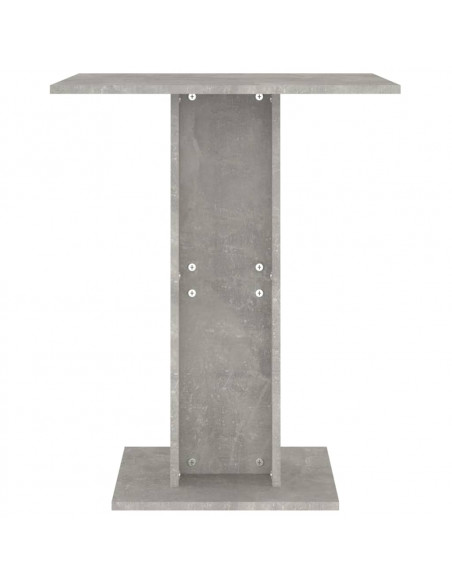 Tavolo da Bistrot Grigio Cemento 60x60x75 cm Legno Multistrato