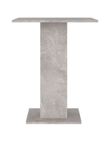 Tavolo da Bistrot Grigio Cemento 60x60x75 cm Legno Multistrato