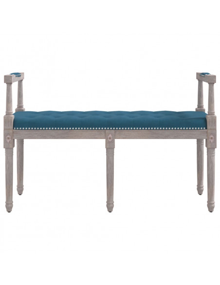 Panca Blu 110x40x70 cm in Velluto