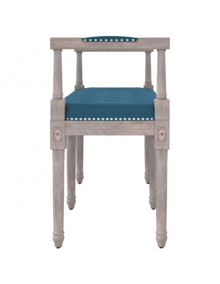 Panca Blu 110x40x70 cm in Velluto