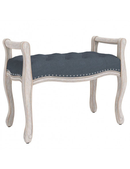 Panca Grigio Scuro 80x45x60 cm in Velluto
