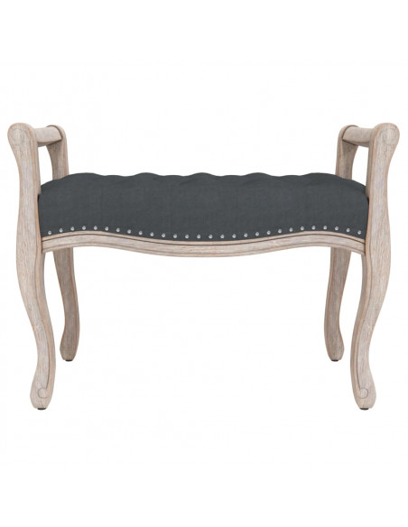 Panca Grigio Scuro 80x45x60 cm in Velluto