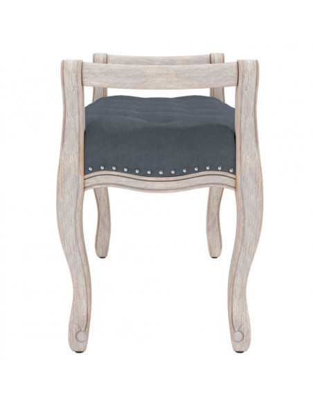 Panca Grigio Scuro 80x45x60 cm in Velluto