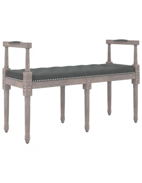Panca Grigio Scuro 110x40x70 cm in Tessuto