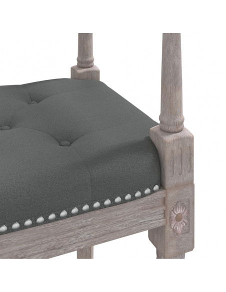 Panca Grigio Scuro 110x40x70 cm in Tessuto