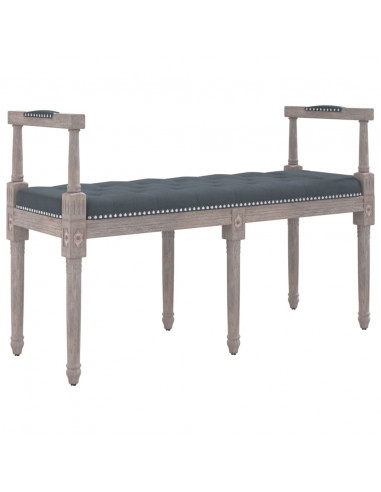 Panca Grigio Scuro 110x40x70 cm in Velluto