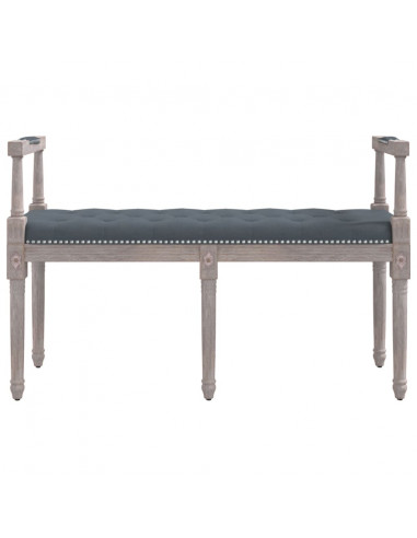Panca Grigio Scuro 110x40x70 cm in Velluto