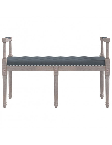 Panca Grigio Scuro 110x40x70 cm in Velluto