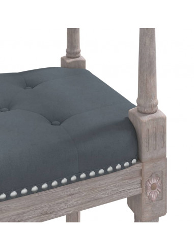 Panca Grigio Scuro 110x40x70 cm in Velluto