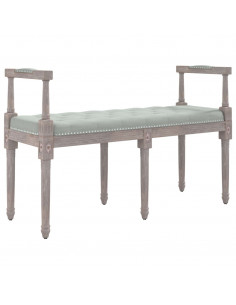 Panca Grigio Chiaro 110x40x70 cm in Velluto 2