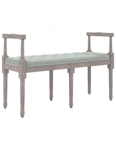 Panca Grigio Chiaro 110x40x70 cm in Velluto