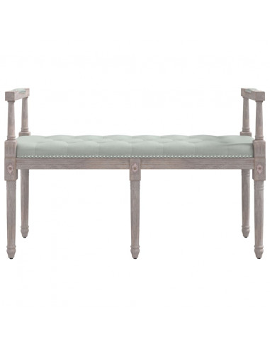 Panca Grigio Chiaro 110x40x70 cm in Velluto