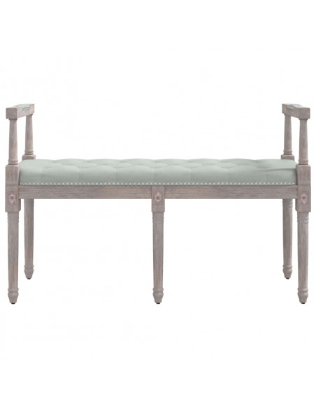 Panca Grigio Chiaro 110x40x70 cm in Velluto