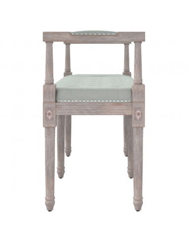 Panca Grigio Chiaro 110x40x70 cm in Velluto