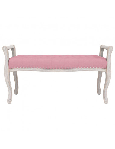 Panca Rosa 110x45x60 cm in Velluto