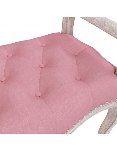 Panca Rosa 110x45x60 cm in Velluto