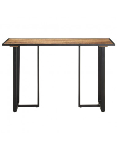 Tavolo da Pranzo 120 cm in Legno Massello di Mango Grezzo