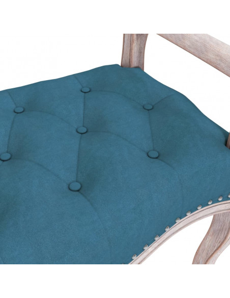 Panca Blu 110x45x60 cm in Velluto