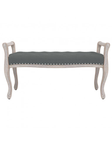 Panca Grigio Scuro 110x45x60 cm in Tessuto