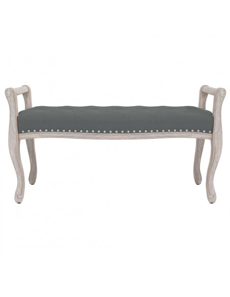 Panca Grigio Scuro 110x45x60 cm in Tessuto