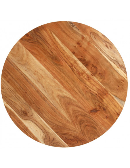 Tavolino da Bistrot Rotondo Ø80x75 cm in Legno di Acacia