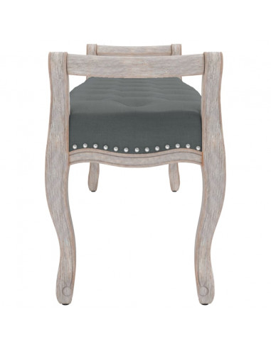 Panca Grigio Scuro 110x45x60 cm in Tessuto
