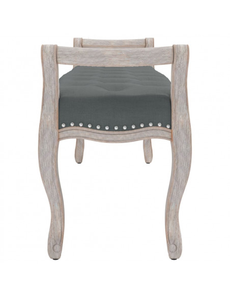 Panca Grigio Scuro 110x45x60 cm in Tessuto