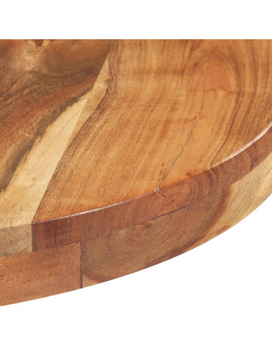 Tavolino da Bistrot Rotondo Ø80x75 cm in Legno di Acacia