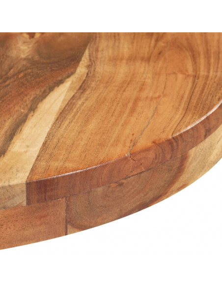 Tavolino da Bistrot Rotondo Ø80x75 cm in Legno di Acacia