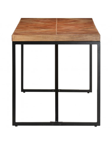Tavolo da Pranzo 140x70x76 cm in Legno Massello Acacia e Mango
