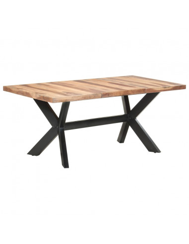 Tavolo da Pranzo 180x90x75 cm Legno Massello con Finitura Miele