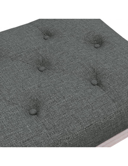 Panca Grigio Scuro 110x40x49 cm in Tessuto
