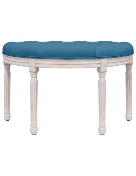 Panca Blu 81,5x41x49 cm in Velluto