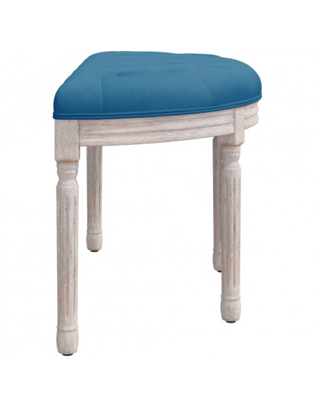 Panca Blu 81,5x41x49 cm in Velluto
