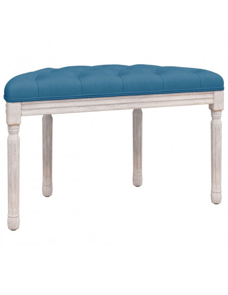 Panca Blu 81,5x41x49 cm in Velluto