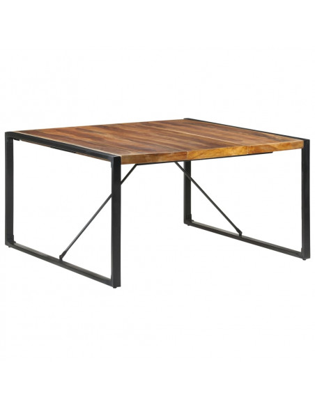 Tavolo da Pranzo 140x140x75 cm Legno Massello Finitura Sheesham