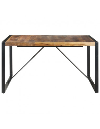 Tavolo da Pranzo 140x140x75 cm Legno Massello Finitura Sheesham