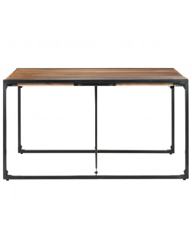 Tavolo da Pranzo 140x140x75 cm Legno Massello Finitura Sheesham