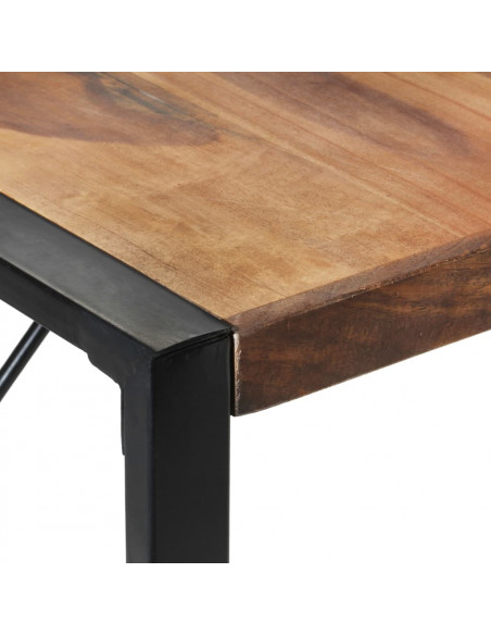 Tavolo da Pranzo 140x140x75 cm Legno Massello Finitura Sheesham
