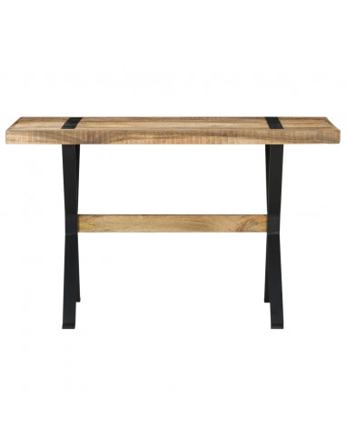 Tavolo da Pranzo 120x60x76 cm in Legno di Mango Grezzo