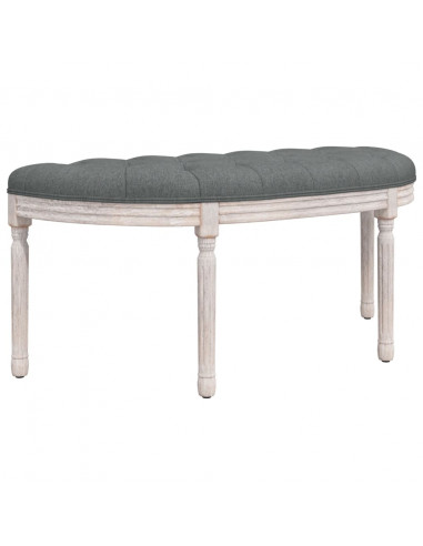 Panca Grigio Scuro 110,5x45x49 cm in Tessuto