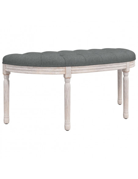 Panca Grigio Scuro 110,5x45x49 cm in Tessuto